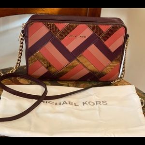 MK  Leather Crossbody Bag
